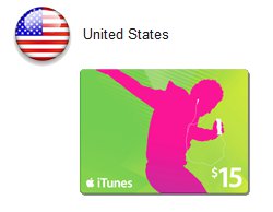 iTunesカード　USアメリカ版 $15